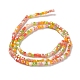 Brins de perles de verre de galvanoplastie de couleur dégradée GLAA-E042-05-B03-3