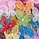 Polyester Schmetterling Dekoration DIY-BC0010-07-5
