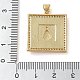 Латунные микро проложить кубического циркония подвески KK-I712-52G-03-3