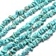Puce turquoise synthétique chapelets de perles X-G-M205-77-1