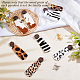 OLYCRAFT 10 Pcs Leather Leopard Earrings Strip Pattern Leopard Earring Pendant Leather Dangle Earrings with Brass Earring Hooks and Stainless Steel Jump Rings for Earring Necklace Jewelry Making DIY-OC0009-82-5