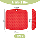 Dicosmetic 6 Stück 6 Farben quadratische Silikon-Wärmematten für warme Gerichte AJEW-DC0001-14-2