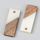 Colgantes de resina y madera de nogal RESI-S389-059A-C04-2