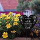 GLOBLELAND Heart Love Garden Stake Memorial Remembrance Plaque Stake for Cemetery Acrylic Grave Stake Waterproof Sympathy Garden Stake for Yard Grave Cemetery (Lover) AJEW-WH0365-007-4