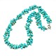 Puce de pierre classique colliers de perles NJEW-L053-02-1
