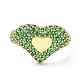Coeur bling bijoux pour adolescente femmes cadeau ZIRC-C025-02G-2