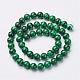 Synthetic Malachite Beads Strands G-R113-G01-3