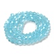 Chapelets de perles en verre électroplaqué d'imitation jade GLAA-F029-J4mm-C03-2
