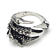 Adjustable Alloy Cuff Finger Rings X-RJEW-S038-017-2