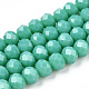 Chapelets de perles en verre opaque de couleur unie EGLA-A034-P6mm-D31-1