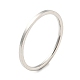 304 anillo de dedo simple de acero inoxidable para mujeres y hombres. RJEW-F152-05P-G-1