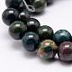 Natural Indian Bloodstone Beads Strands G-P257-07-6mm-3