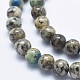 Natural K2 Stone/Raindrop Azurite Beads Strands G-K256-30-8mm-3