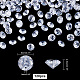 PH PandaHall 120pcs Round Cubic Zirconia Stones 8mm Cubic Ziconia Beads Clear Loose CZ Stones Sew On Cubic Ziconia Stones for Earring Bracelet Pendants Jewellery Making Costume Clothes DIY Craft Decor FIND-PH0007-11-2