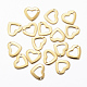 201 Stainless Steel Open Heart Charms STAS-H557-37G-1