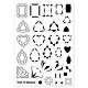 GLOBLELAND Layering Gemstone Clear Stamps for DIY Scrapbooking Layered Gems Silicone Clear Stamp Seals for Cards Making Photo Album Journal Home Decoration DIY-WH0167-57-0509-8