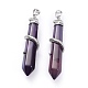 Natural Agate Big Pointed Pendants G-F696-B11-2