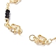 Fabrication de bracelets de chaînes de perles en laiton faites à la main AJEW-JB01150-27-2