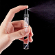 Benecreat 25 Uds 10 ml mini tubos de pulverización de niebla fina de vidrio transparente viajes botellas de perfume vacías con tapas negras para perfume MRMJ-BC0002-12A-3