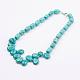 Turquoise naturelle colliers de perles NJEW-P196-02-1