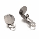 Accessoires de boucles d'oreilles clips à vis en 304 acier inoxydable STAS-L259-001A-P-2