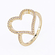 Brass Micro Pave Cubic Zirconia Finger Rings RJEW-E145-16G-18mm-2
