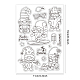 GLOBLELAND Summer Beach Clear Stamps Gnome Silicone Clear Stamp Seals for Cards Making DIY Scrapbooking Photo Journal Album Decoration DIY-WH0167-56-684-4