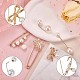 13Pcs 13 Style Acrylic Pearl Beaded Safety Pin Brooch JX430A-5