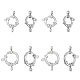 UNICRAFTALE Spring Ring Clasps 12PCS Stainless Steel Spring Ring Clasps 15/18mm Closed Ring Clasps Smooth Surface Clasp Connector Findings for DIY Jewelry Making STAS-UN0001-02P-1