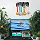 Superdant natation médaille crochet affichage support mural cadre ruban support de natation affichage acier métal mural crochets rangement mural porte-prix peut supporter 10-15 kg ODIS-WH0021-764-7
