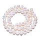 Fili di perle di perle d'acqua dolce coltivate naturali PEAR-N013-06K-4