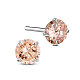 SHEGRACE Rhodium Plated 925 Sterling Silver Four Pronged Ear Studs JE420E-01-1