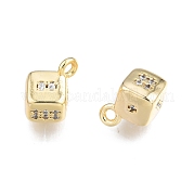 Латунные подвески из прозрачного кубического циркония KK-N231-346