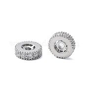 Латунные микропаве из прозрачного кубического циркония KK-Z059-01P