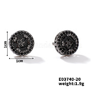 Шикарные латунные кубические серьги из циркония ZD1304-12