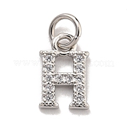 Буквица из латуни с подвесками из кубического циркония KK-Q814-26H-P