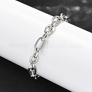 Браслеты из нержавеющей стали 304 figaro chains для мужчин и женщин BJEW-R021-07P