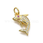 Латунные микро проложить кубического циркония подвески KK-Z093-03G