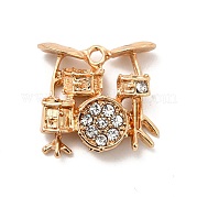 Подвески из сплава со стразами ALRI-M006-10G
