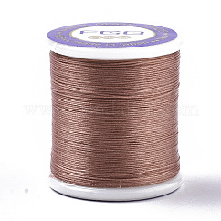 Fili per perline rivestiti in nylon 66 per perline, sienna, 0.1mm, circa 54.68 iarde (50 m)/rotolo