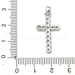 Pendenti in zirconi cubici trasparenti in micro pavè di ottone&nbsp;KK-H254-09P
