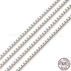 925 chaîne en argent sterling plaquée rhodium anti-ternissement&nbsp;LS-STER-F052-09P