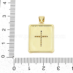 Pendentifs en laiton zircon cubique transparent&nbsp;KK-I723-14G