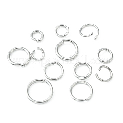 12 Stil 304 Edelstahl offene Biegeringe Sets&nbsp;DIY-FS0004-13