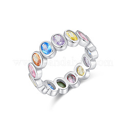 925 bague en argent sterling avec pavé de zircones cubiques&nbsp;FS-WGB60E4-01