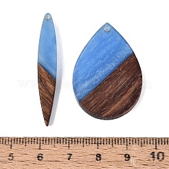 16 pz 8 stili in resina opaca e ciondoli in legno di noce&nbsp;RESI-N053-10