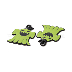 Pendentifs en émail d'alliage de placage de support de thème d'halloween&nbsp;PALLOY-O109-53EB