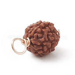 Pendentifs ronds en bois naturel&nbsp;PALLOY-JF01993-01