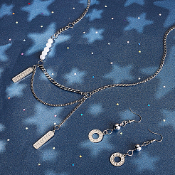12 pendentif en acier inoxydable 304 de 2 styles&nbsp;STAS-DC0010-22