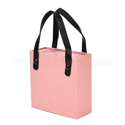 Schubladenboxen für Schmucksets aus PU mit quadratischem Schwamm im Inneren und rechteckigen Schmuckbeuteln aus strukturiertem Papier&nbsp;ABAG-B009-02D